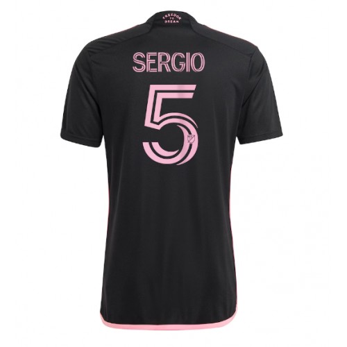 Fotbalové Dres Inter Miami Sergio Busquets #5 Venkovní 2024-25 Krátký Rukáv